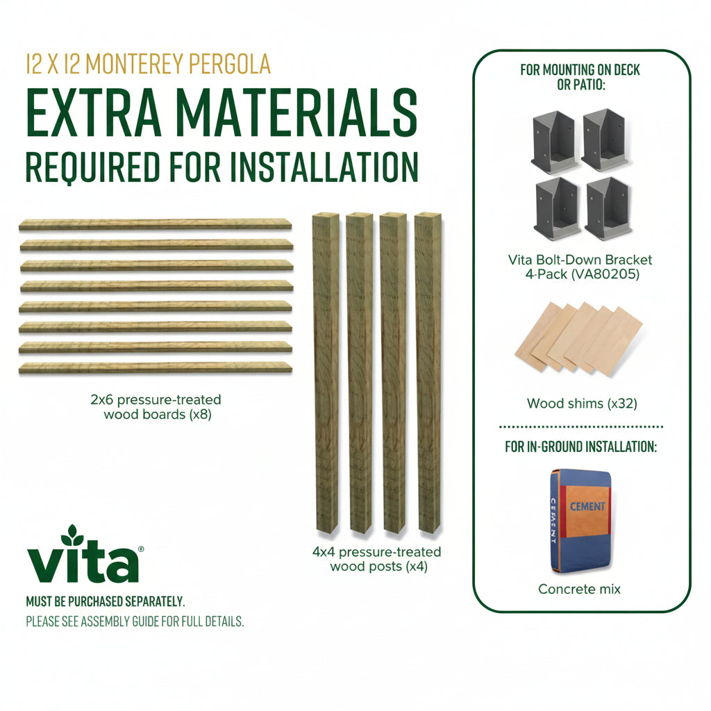 Coppell Vinyl Pergola