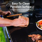 Akoah 4-Piece Modular Outdoor Kitchen Island Set with 8-Burner Grill, Fridge & Wheels