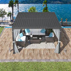 Outdoor Pergola, Louvered Pergola, Aluminum Pergola for Patio, Backyard, Pool Party