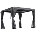 Outdoor Pergola, Louvered Pergola, Aluminum Pergola for Patio, Backyard, Pool Party